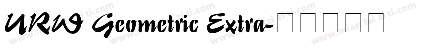 URW Geometric Extra字体转换